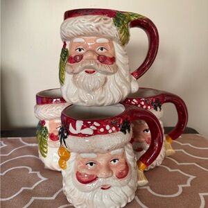 Festive Santa Claus Mugs